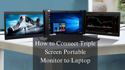How to Connect a Triple Screen Monitor to the Laptop?