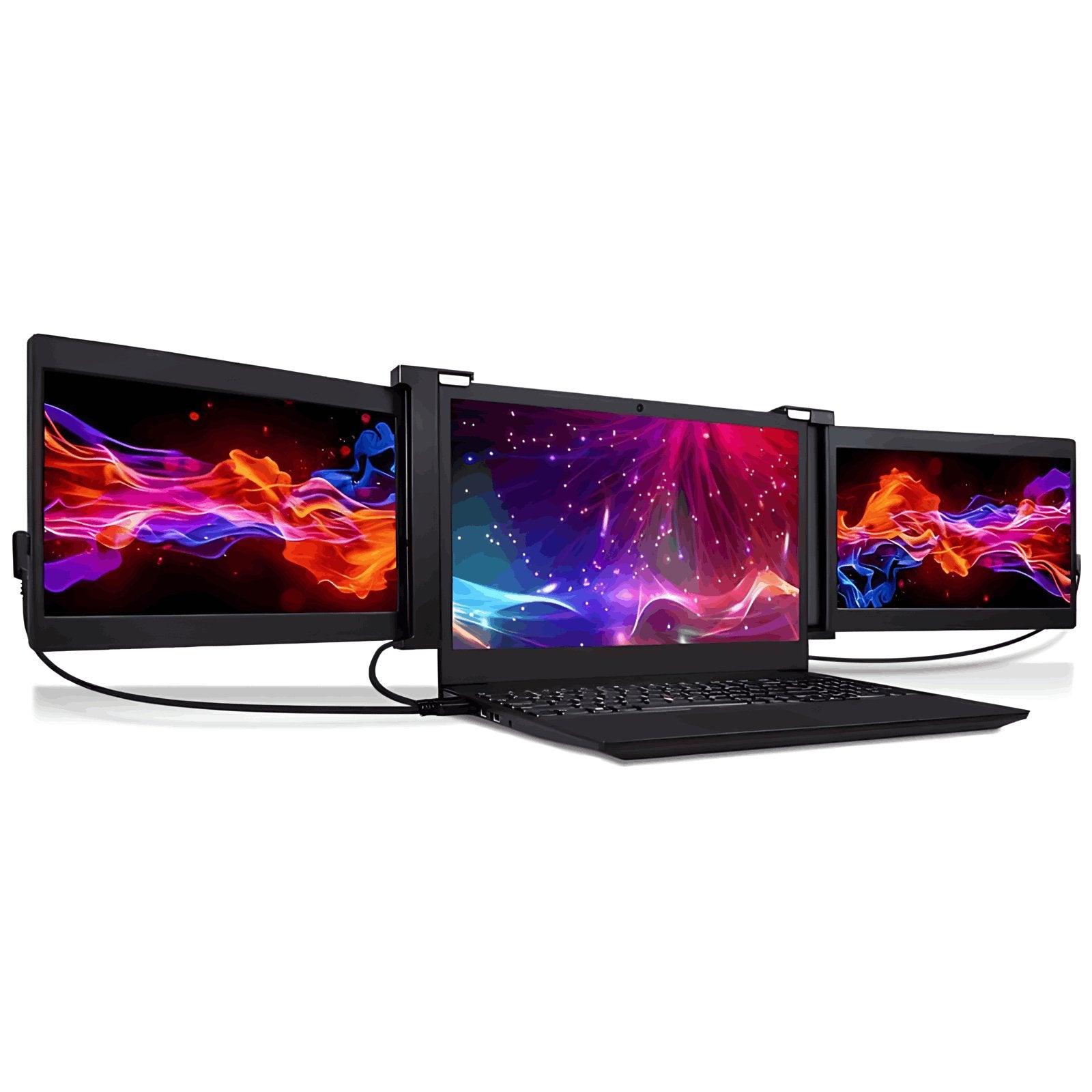Computer With Tri Monitors 12