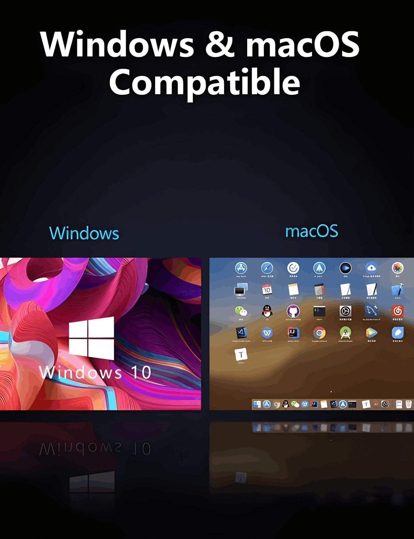 Computer With Tri Monitors 15