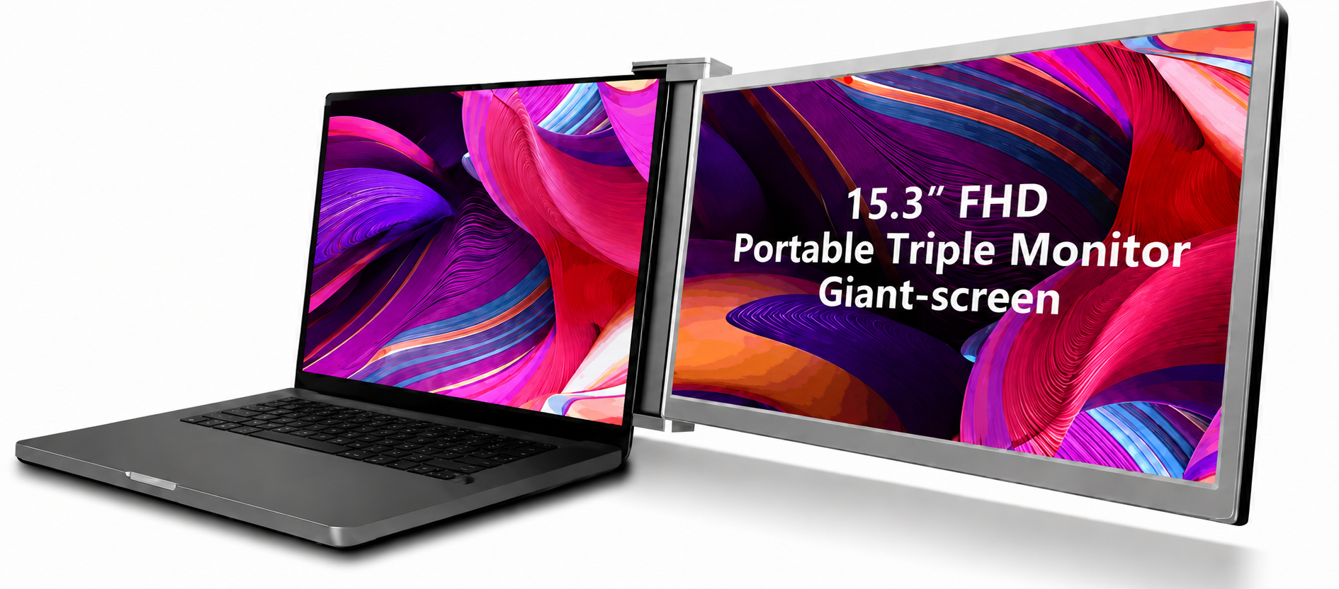 Trio3Tech Triple Portable Monitor for Laptop | Free Shipping