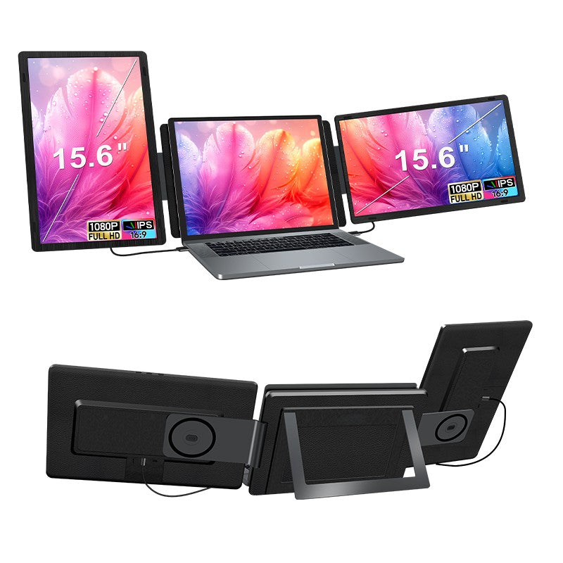15.6-inch Triple Screen Monitor for Laptop | Trio3Tech