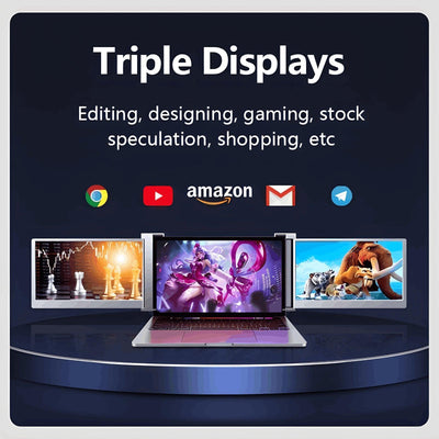 14'' Triple Portable Monitor for Laptop - trio3tech